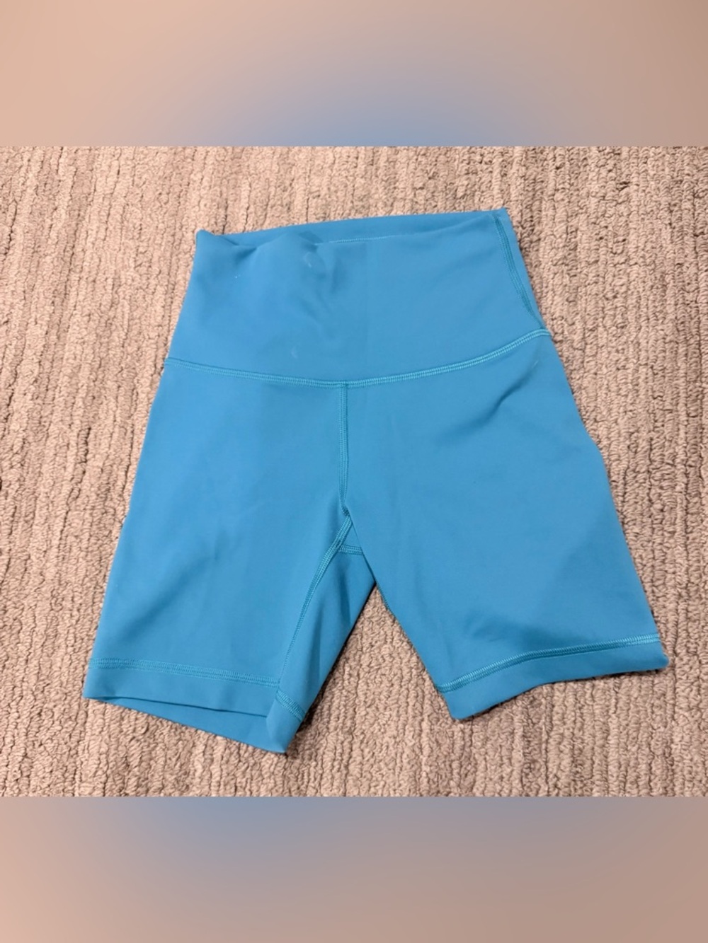 Lululemon High-Waist Blue Women’s Athletic Bike Shorts